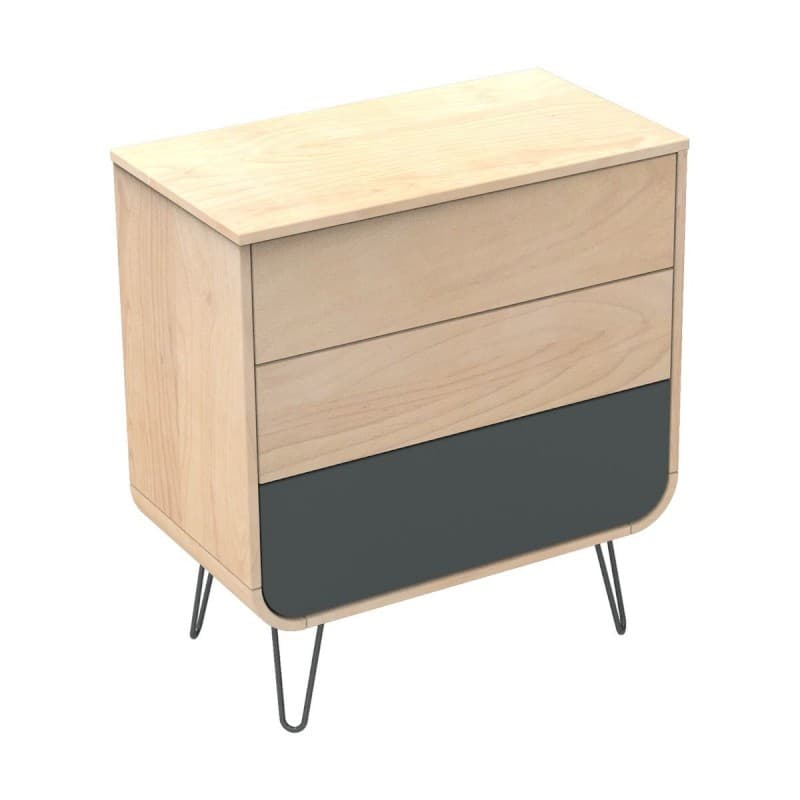 Commode Pied Fil Gris Volcan Bambin, bambin sauthon original 87 x 97 x 48