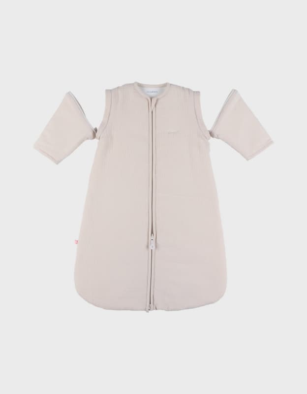 Gigoteuse Nomade Mousseline Bio, beige 70cm m&m 2026 noukie's — vue 1 sur 5