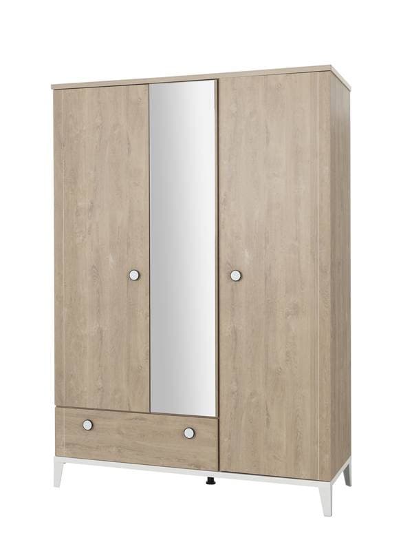 Marcel Armoire 3 Portes 1tiroir, chene blond galipette — vue 3 sur 3