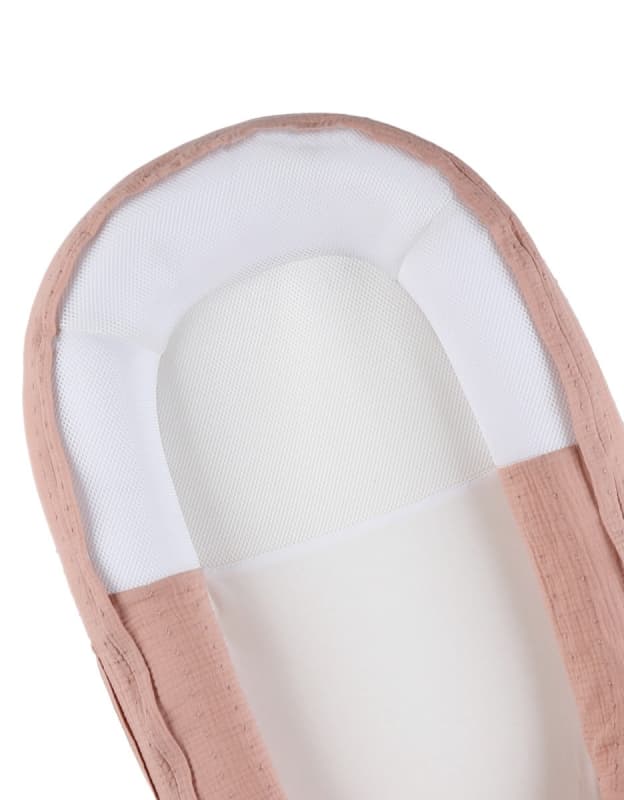 Vf Kokkoony, Mousseline de Coton Bio, rose vintage flowers noukie's — vue 2 sur 2