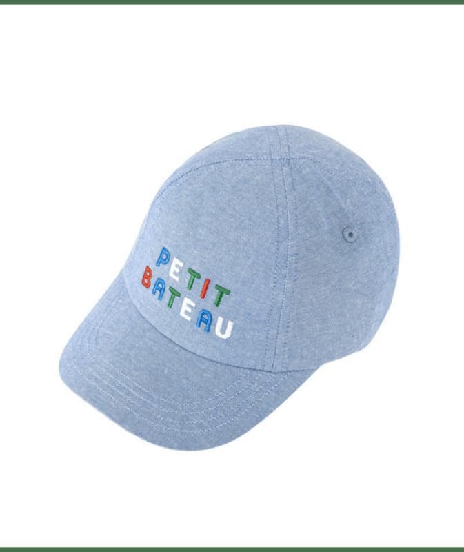 Casquette, denim clair 12m pe2025 selectif early season petit bateau p-25 e-25
