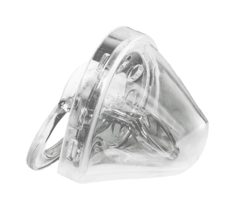 Sucette 0-6 Mois Ancres et Coeurs, marine nationale transparent 4x8,5x15 per — vue 2 sur 5