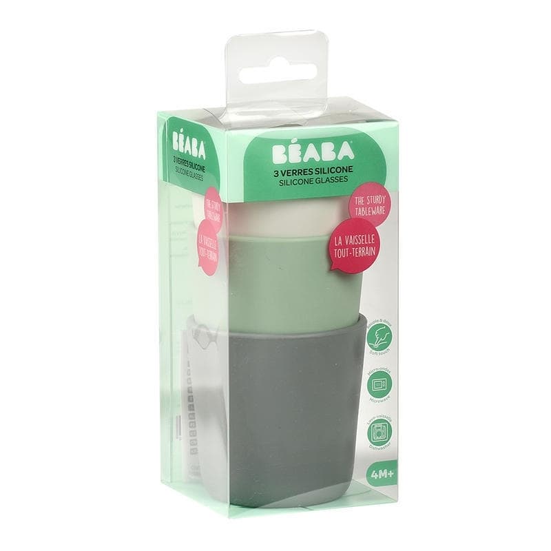 Verres Silicone X3, coloris assortis beaba — vue 4 sur 5