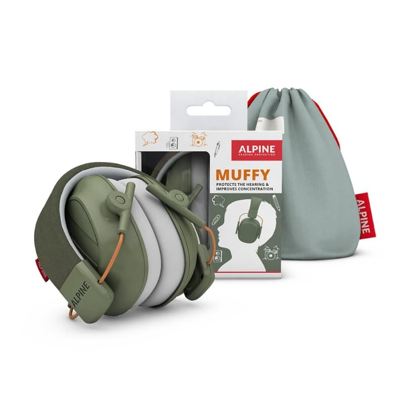 Casque Antibruit Enfant Muffy - Vert, protections auditives - casque anti bruit alpine 12cm x 10,5cm x 12,5cm — vue 3 sur 3