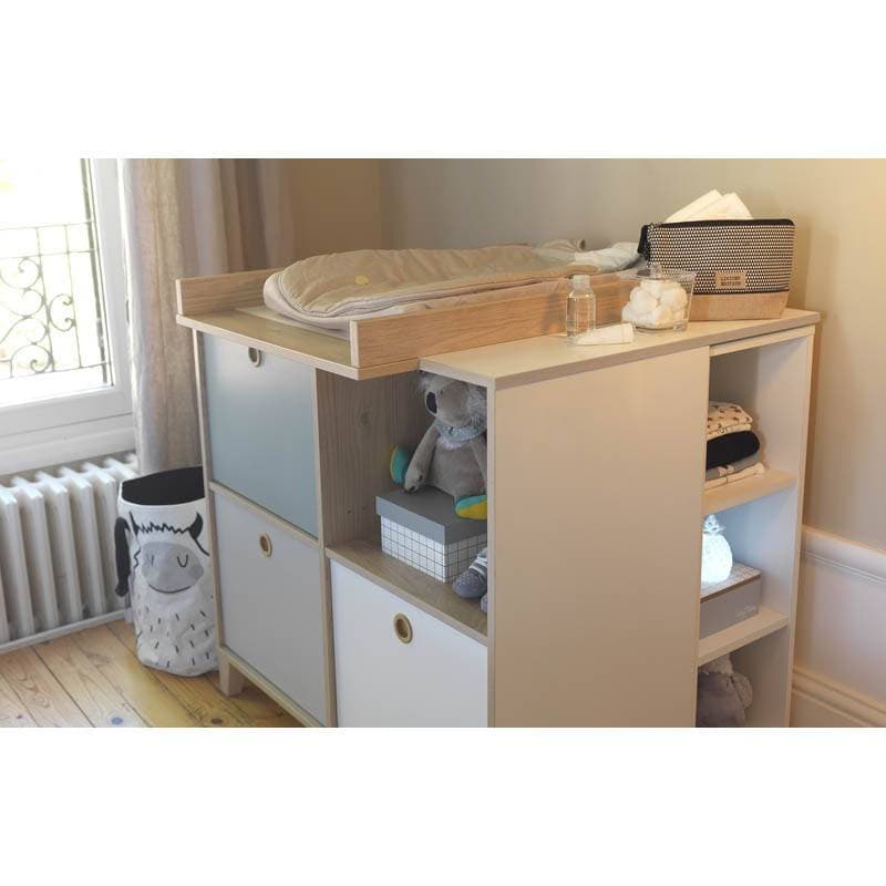 Lilo Petite Bibliotheque Blanche, lilo galipette laquee blanc mat / sous bassement i — vue 2 sur 2