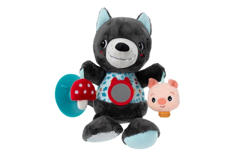 Louis Peluche d'Activites Nomade, je decouvre lilliputiens gris/bleu 23 x 12,5 x 31 collection 2024 p/e — vue 1 sur 5