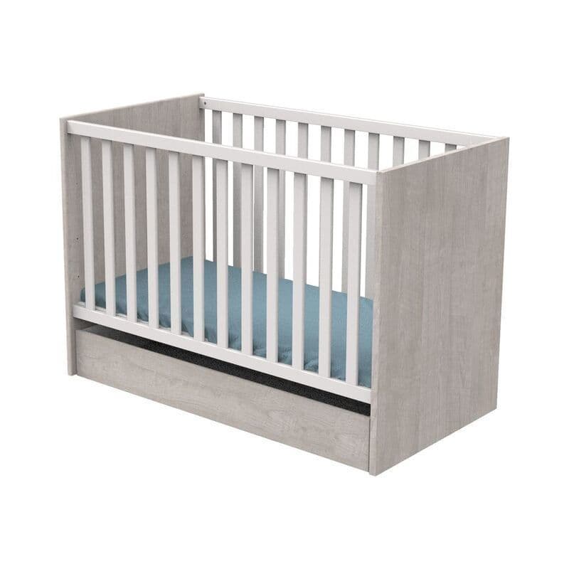 Lit Bebe 120x60 Nova Gris Loft Nova Gris Loft, sauthon — vue 1 sur 4