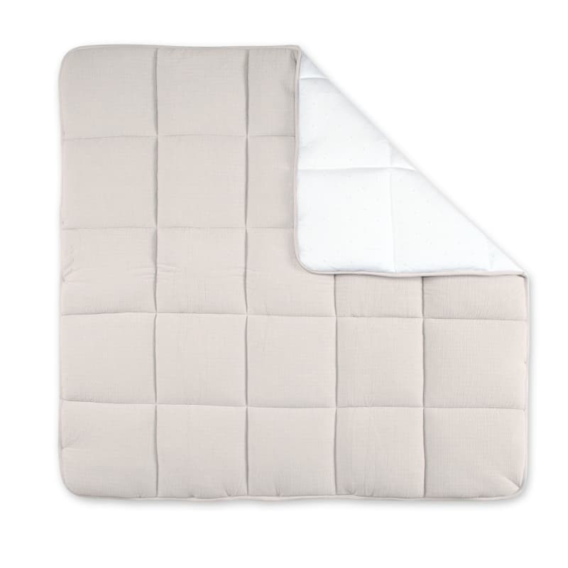 Tapis de Parc et Jeu Tapis de Parc 100x100cm Sable Pady Tetra Jersey + Jersey, bemini sable 81sand