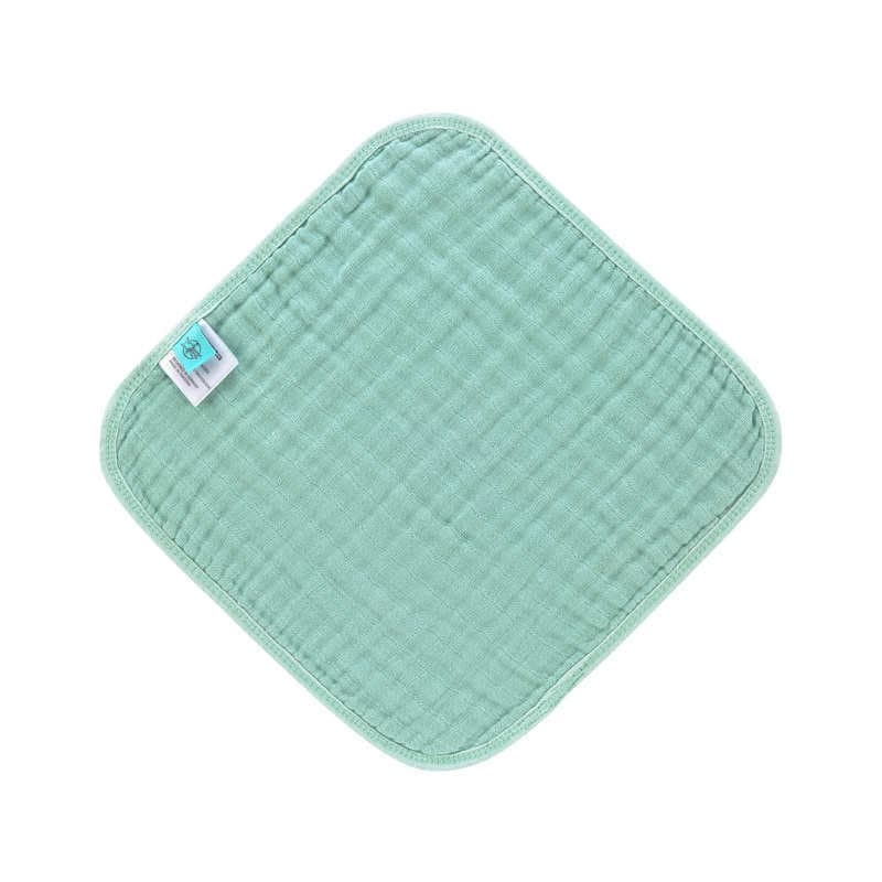 Lot de 3 Debarbouillettes en Mousseline Menthe, lässig menthe — vue 2 sur 4