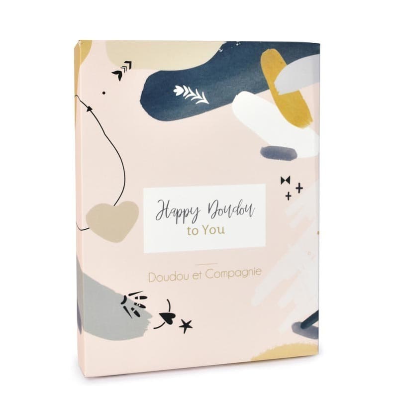 Happy Wild - Doudou, blanc 17cm doudou sensoriel doudou et compagnie a-24 h-24 — vue 2 sur 2