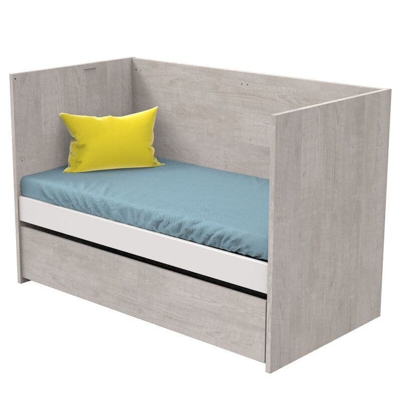 Lit Evolutif 140x70 en 90x200 Nova Gris Loftevolutif en 90x200 et 140x200 Nova G, sauthon — vue 4 sur 5