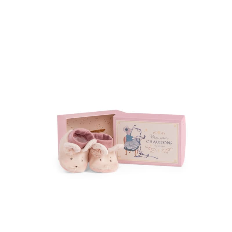 Chaussons Souris la Petite Ecole de Danse, la petite école de danse moulin roty rose/crème 11x0x0 p-e-a-h 2024 — vue 3 sur 5