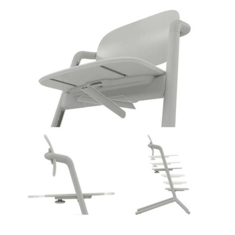 Lemo Chaise Haute Bois Storm Grey, gold 2021 — vue 4 sur 5