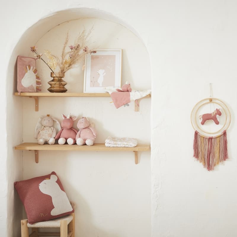 L&j Joy Peluche Small Veloudoux, rose clair permanent — vue 2 sur 4