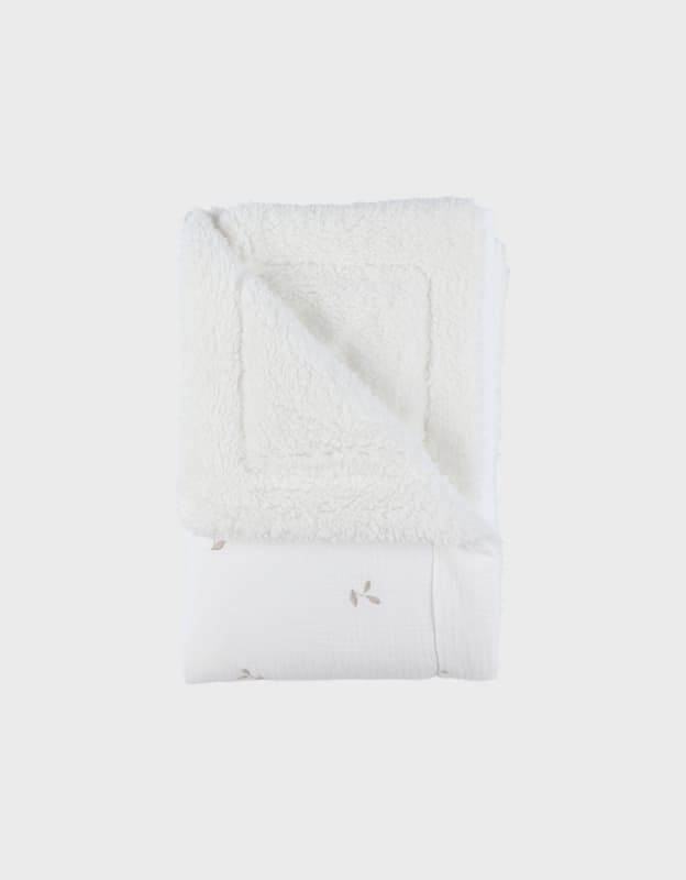 Couverture Gaze de Coton Bio Brodee & Sherpa, 75x100cm fluffy, orso & lily noukie's — vue 4 sur 6