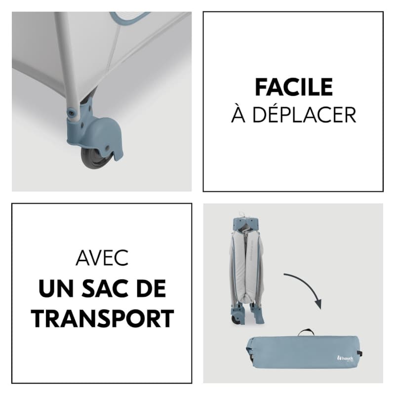 Sleep N Play Go Plus Dusty-blue, lit parapluie - p-24 e-24 — vue 5 sur 5