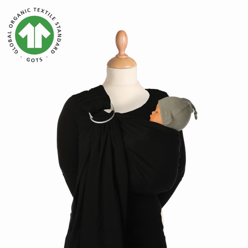 Babylonia Baby Carriers - Echarpe de Portage sans Noeud Bb-sling - Black Beans
