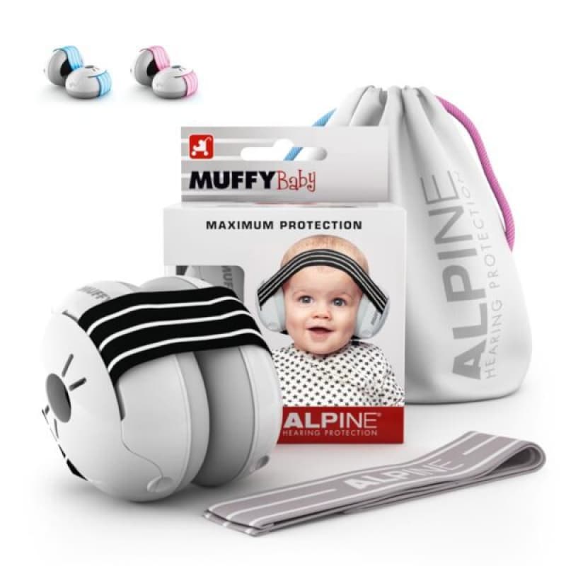 Casque Antibruit Bebe Muffy Baby Noir, protections auditives - casque anti bruit alpine 10,5cm x 8,5cm x 10,5cm