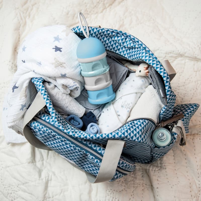 Boite Doseuse de Lait Empilable Bleu, repas per — vue 1 sur 3