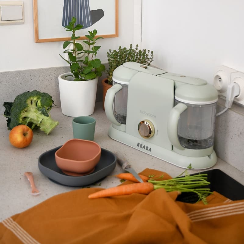 Bundle Babycook Duo + Cuilleres 1er Age, vert de gris beaba 26/02 — vue 7 sur 7