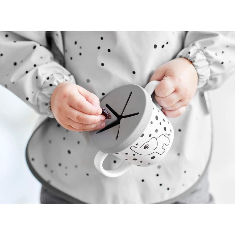 Bavoir a Manches, 18 Mois+, Dreamy Dots, dreamy gris — vue 1 sur 2