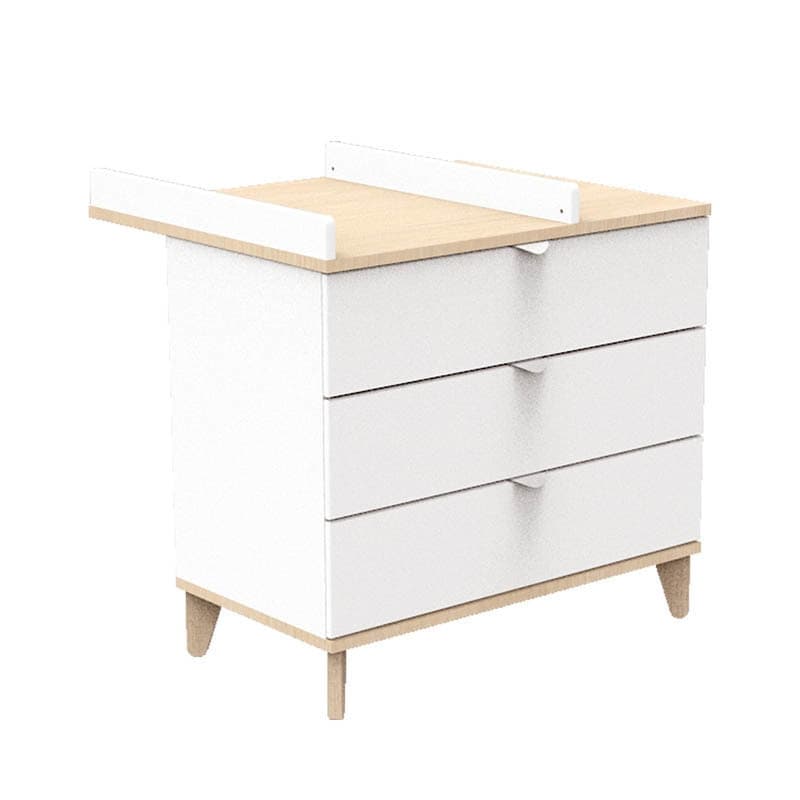 Commode 3 Tiroirs Blancs, aubin meuble — vue 1 sur 4