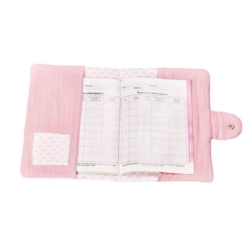 Protege Carnet de Sante Rose Lily Poudree, lily poudree sauthon baby deco rose poudre - dore — vue 2 sur 2