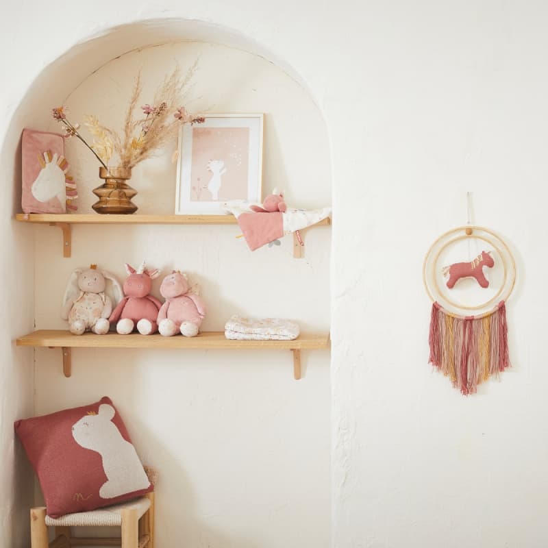 L&j Lina Peluche Small Mousseline, rose fonce permanent — vue 2 sur 4