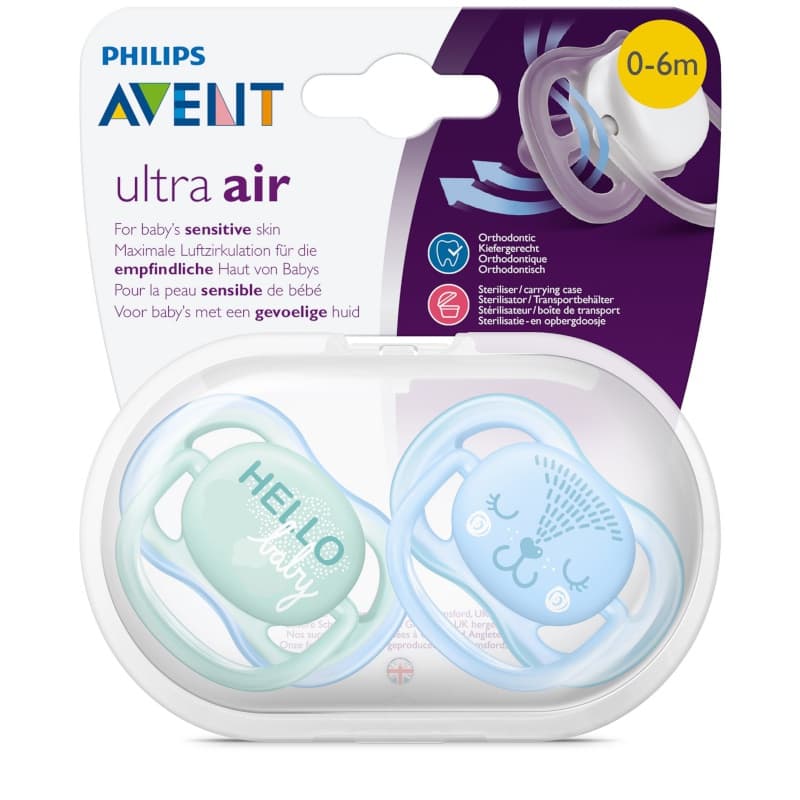 2 - Sucettes Ultra Aerees - 0/6 Mois - Bleu - Decor Etoile — vue 4 sur 4