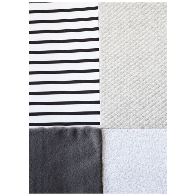 Tapidou Mosaique Blanc/gris, accessoires dc gris 100x100 2021 — vue 4 sur 4