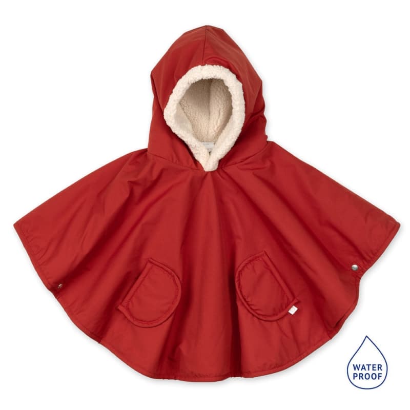 Poncho Teddy + Coated, carmin 9-36m bemini 25/08 — vue 1 sur 7