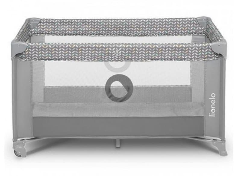 Lit de Voyage 2 en 1 Stefi, grey concrete lionelo — vue 3 sur 4