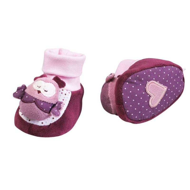 Chaussons Mam'zellebou, mam'zellebou sauthon baby deco rose/blanc 06 mois — vue 2 sur 2