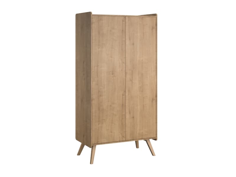 Armoire 2-portes Vintage Bois, vintage bois 100,4x58x200 — vue 1 sur 4