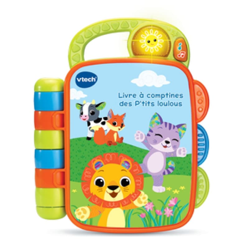 Livre a Comptines des P'tits Loulou, vtech baby vtech baby multicolore vtech — vue 1 sur 5
