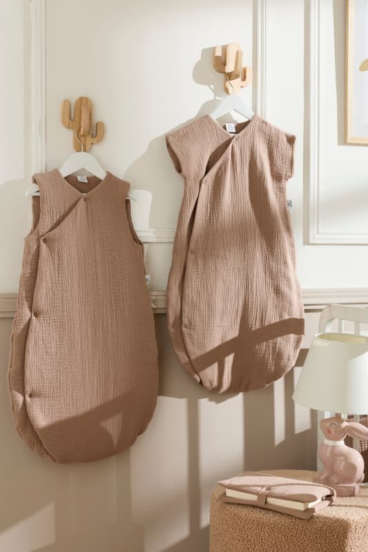 Gigoteuse Kimono Ouatinee, mocha 0-6m mix & match bb&co — vue 5 sur 5
