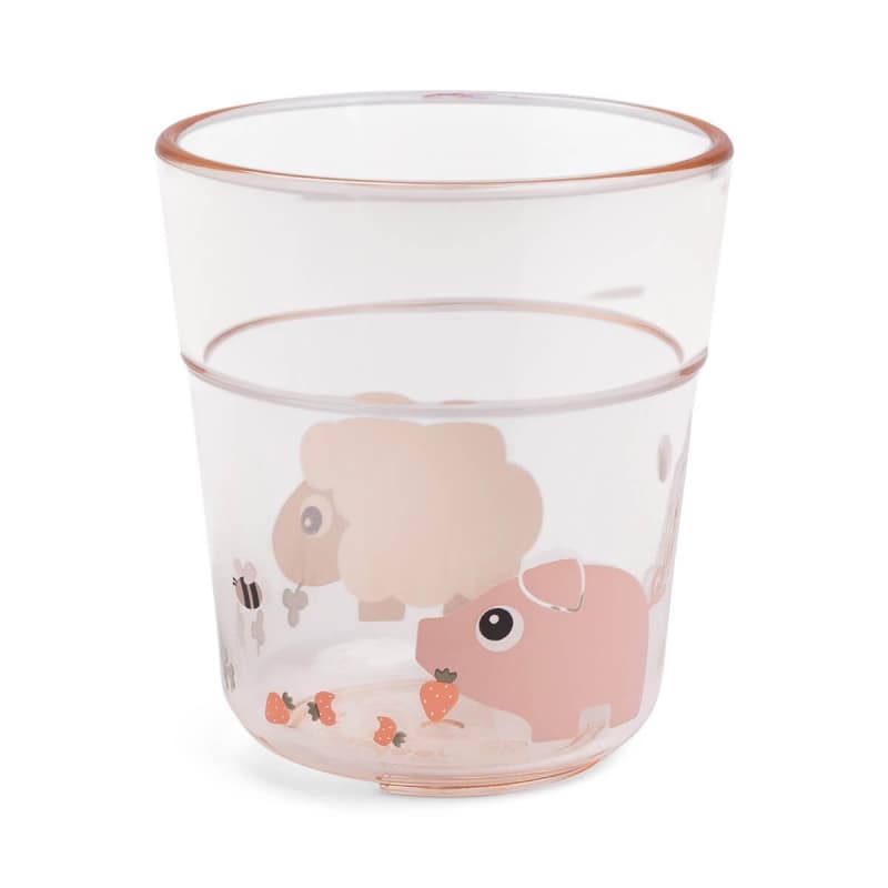 Verre, rose tiny farm done by deer 24/12 — vue 1 sur 4