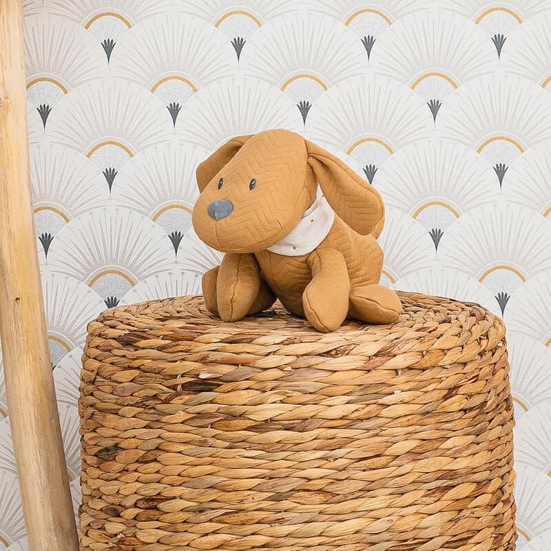 Charlie Peluche Chien Jacquard Caramel, charlie nattou 35 h-22 — vue 4 sur 4