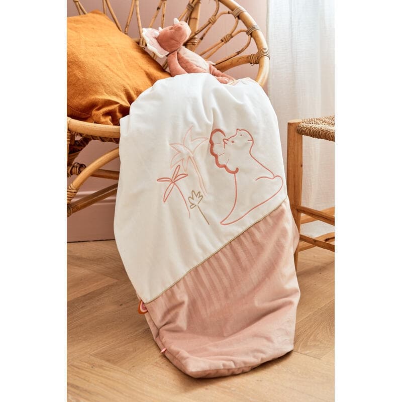 Pop Couverture 75x100cm Veloudoux, popsie noukies blanc permanent