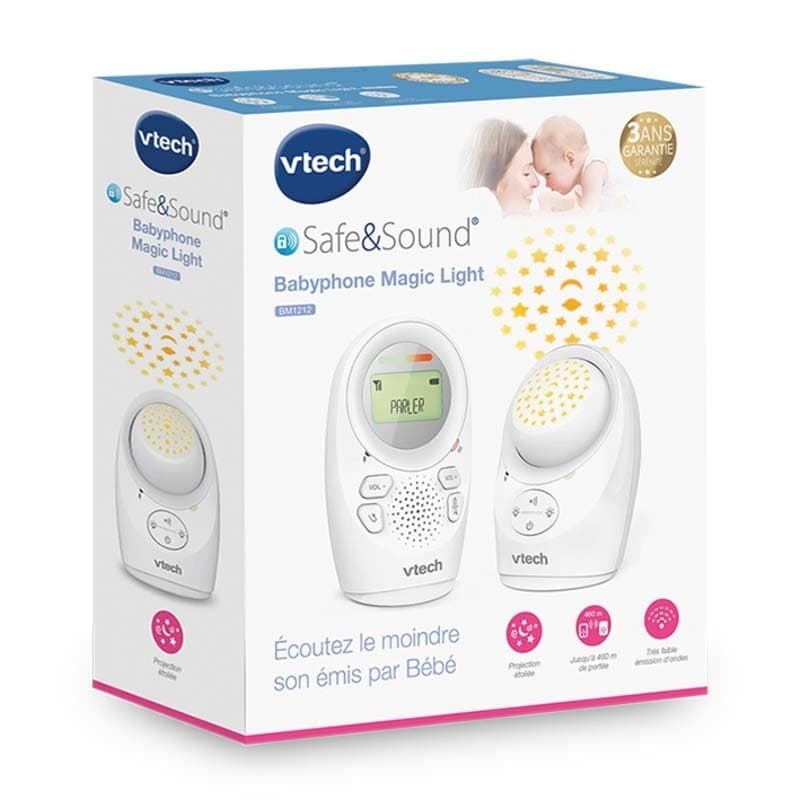 Bm1212 - Babyphone Magic Light, vtech baby blanc per — vue 1 sur 5