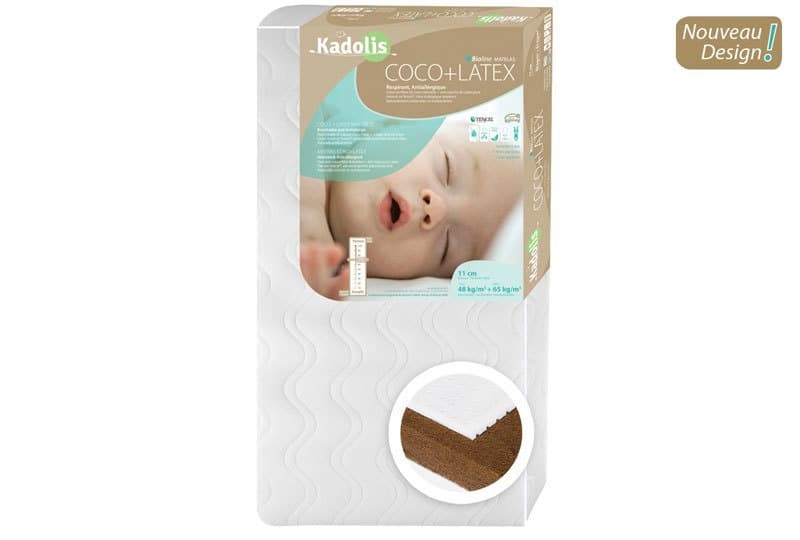 Matelas Bebe Coco Latex 60 X 120 Cm, kadolis 60 x 120 cm kadolis 60 x 120 cm — vue 3 sur 4
