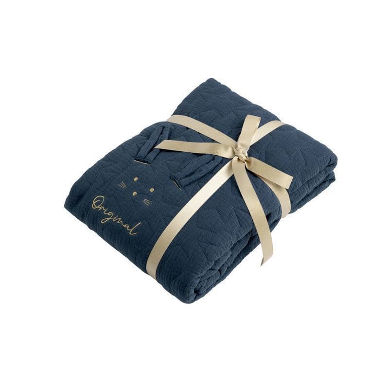 Edredon Lit Ovale 140x70 Saphir, original bleu saphir bleu saphir 100 x 140 x 2 — vue 2 sur 2
