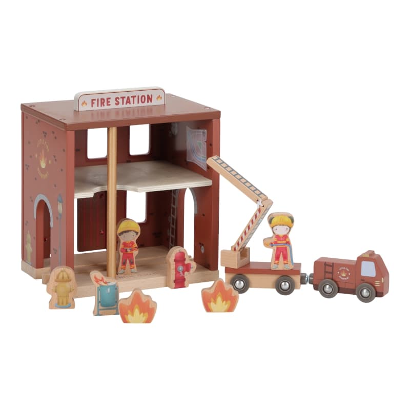 Caserne de Pompiers en Bois Fsc, little dutch — vue 2 sur 6