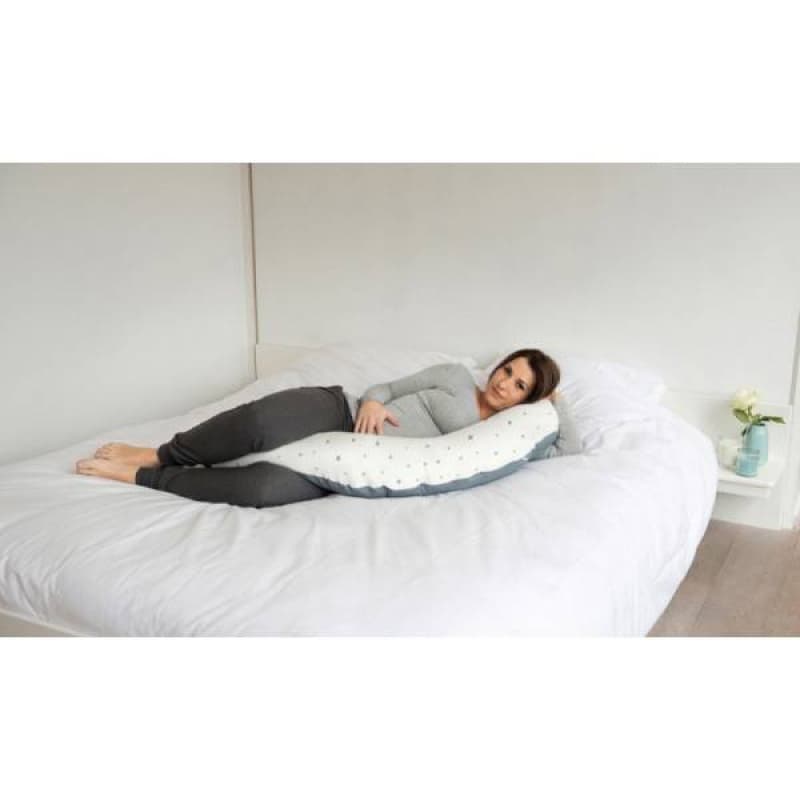 Coussin de Maternite Doomoo Blue Stars, babymoov bleu — vue 3 sur 4