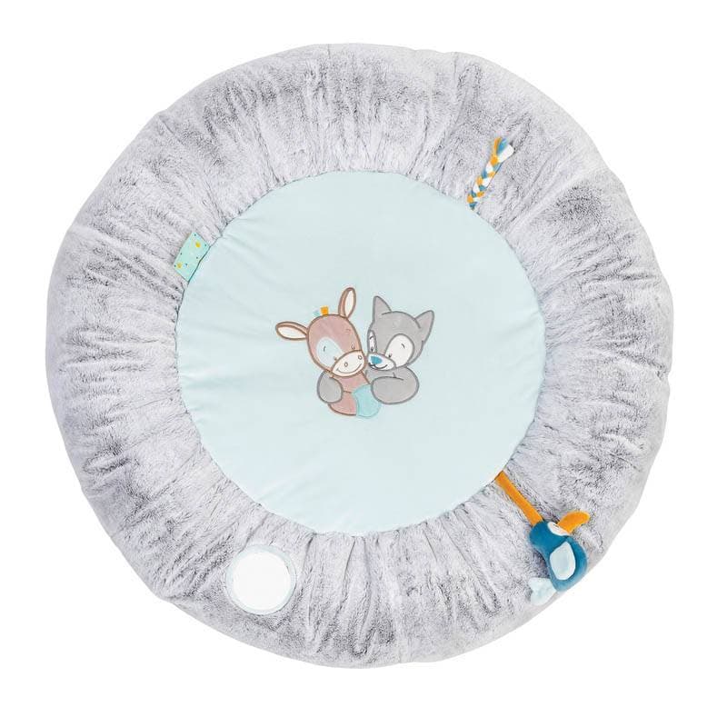 Tapis Pouf avec Arches Tim Tiloo, tim&tiloo nattou gris 90cm per — vue 1 sur 2