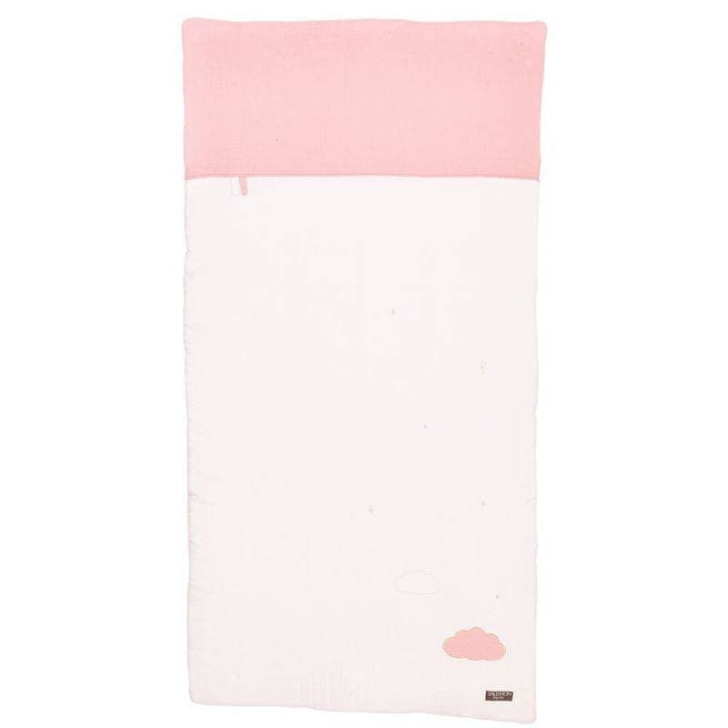Edredon 140x70 Rose Lily Poudree, lily poudree sauthon baby deco rose poudre - rose — vue 2 sur 2
