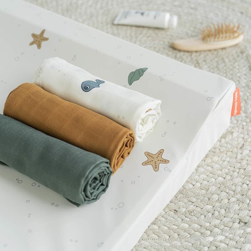Lot de 3 Langes Gots Sea Friends, sea friends multicolore news oct 2021 — vue 2 sur 3