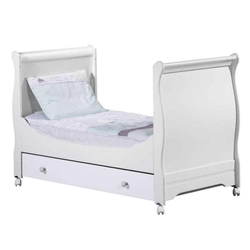 Little Big Bed Elodie Blanc, elodie blanc sauthon signature blanc l145 h94 p77 — vue 2 sur 4