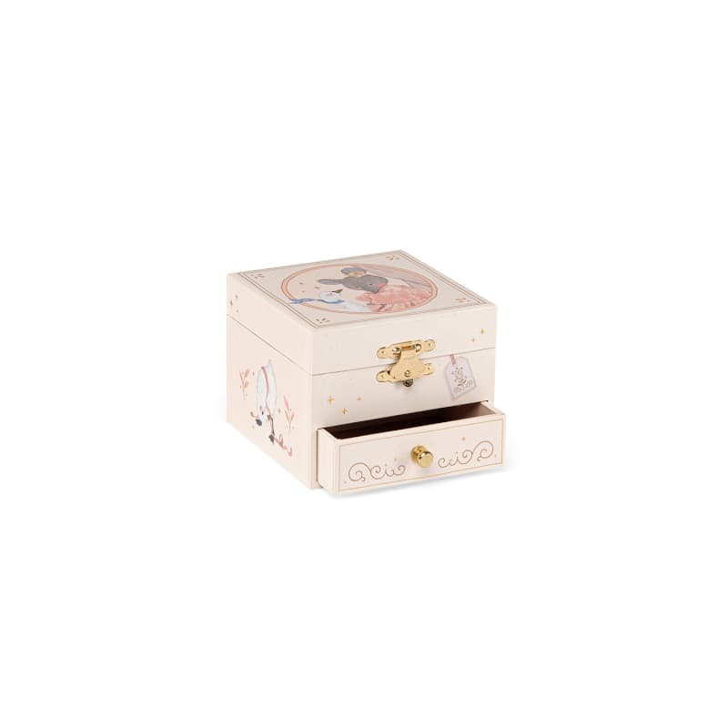 Boite a Musique Coffranceet la Petite Ecole de Danse, la petite ecole de danse moulin roty crème 10,5x10,5x8,5 p-e-a-h 2022 — vue 3 sur 4