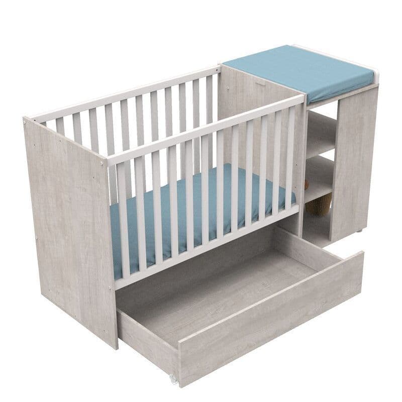 Lit Combine Evolutif 120x60 Nova Gris Loft Nova Gris Loft, sauthon — vue 2 sur 5